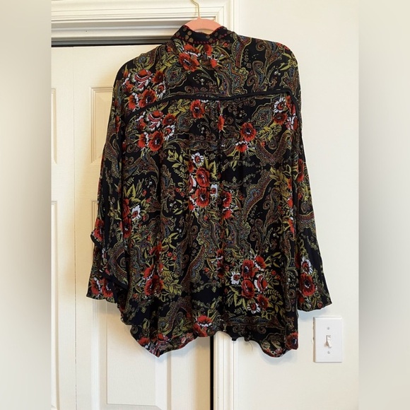 Boho Floral Paisley Kimono Cardigan Festival Cottagecore XS/S - Picture 2 of 5